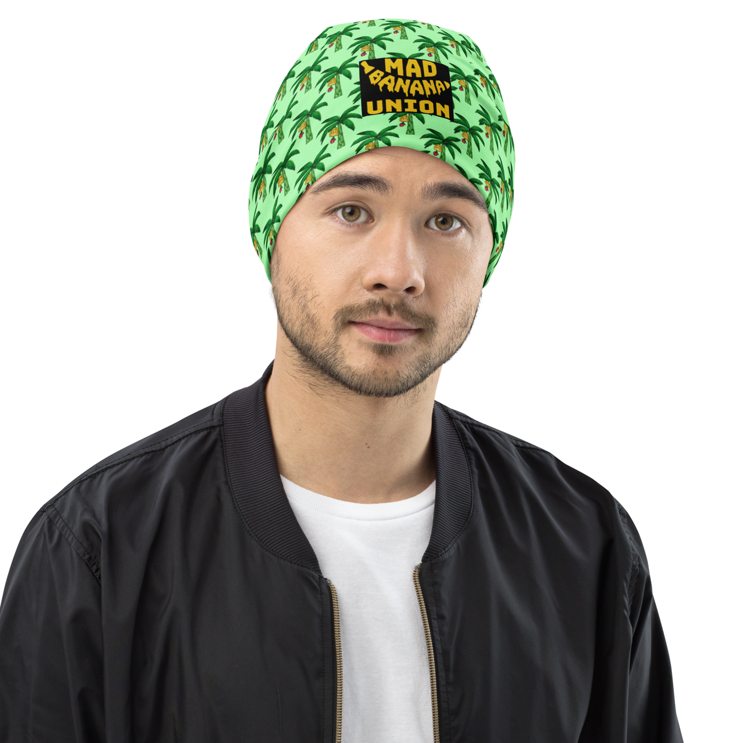 MBU Beanie - Palm Tree Pattern