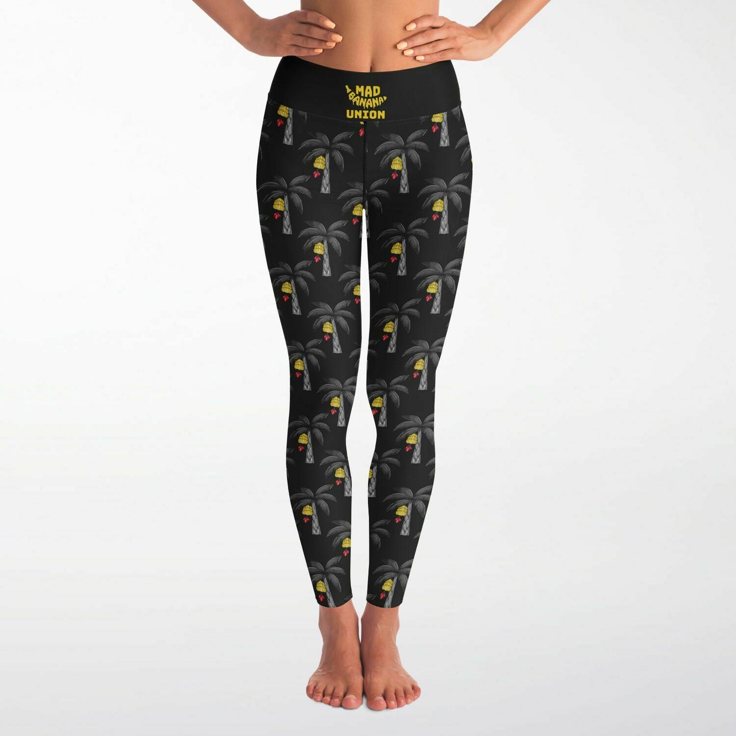 MBU Yoga Pants - Palm Tree Pattern