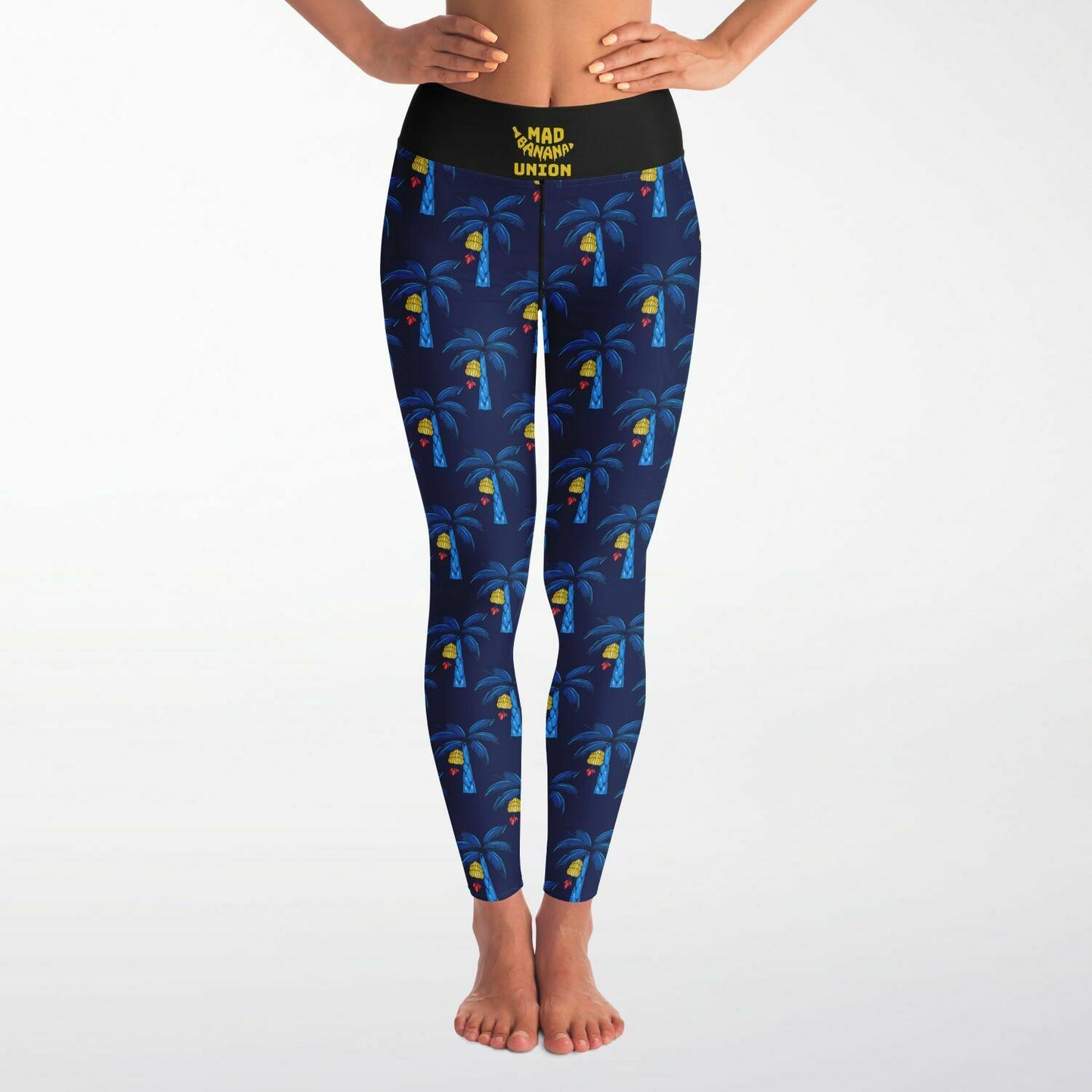MBU Yoga Pants - Palm Tree Pattern
