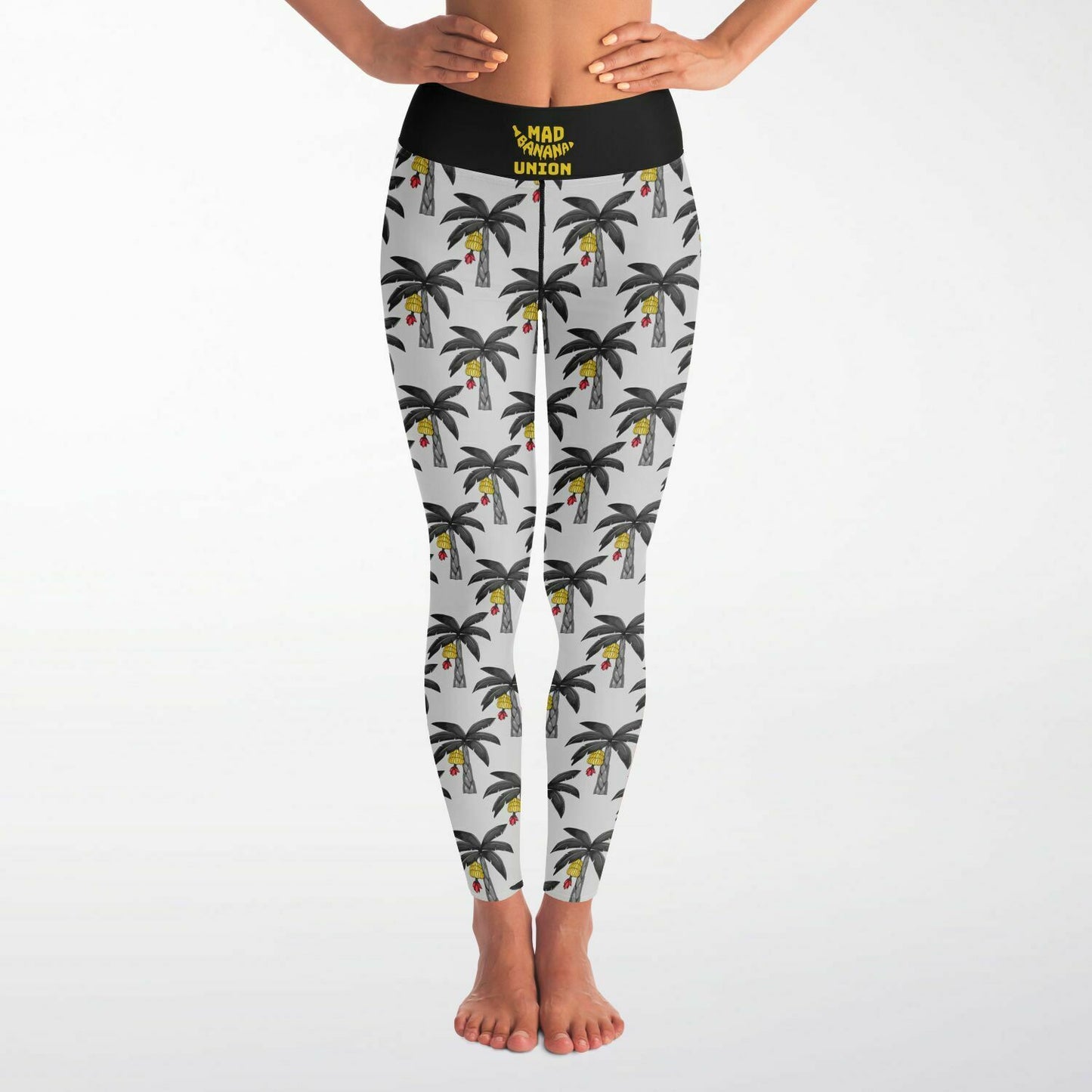 MBU Yoga Pants - Palm Tree Pattern