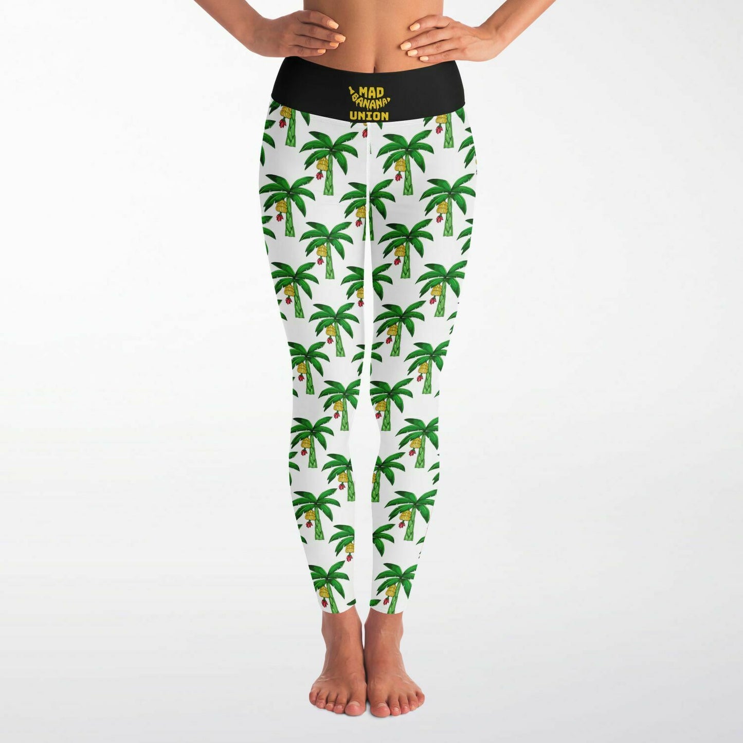 MBU Yoga Pants - Palm Tree Pattern