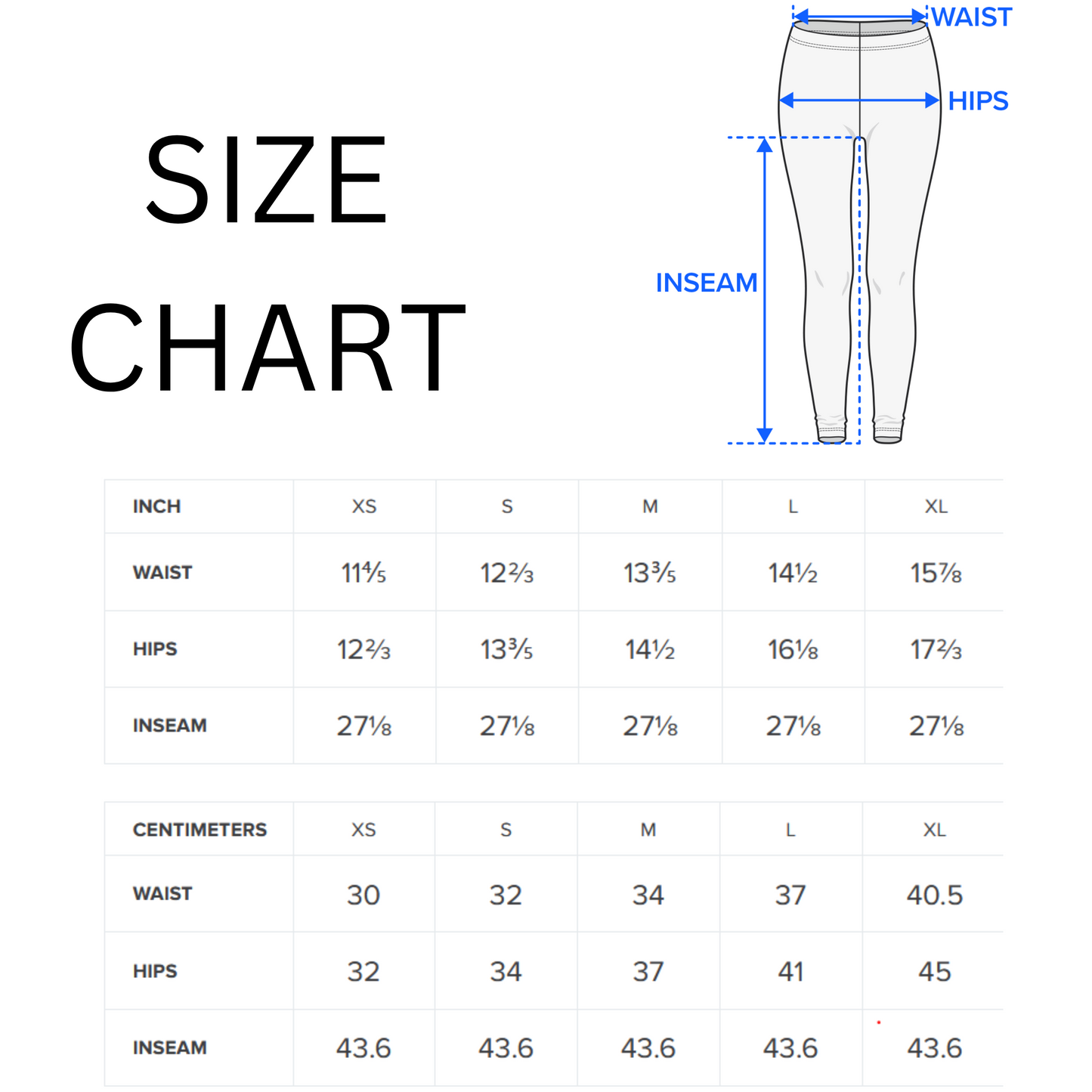 leggings-size-chart