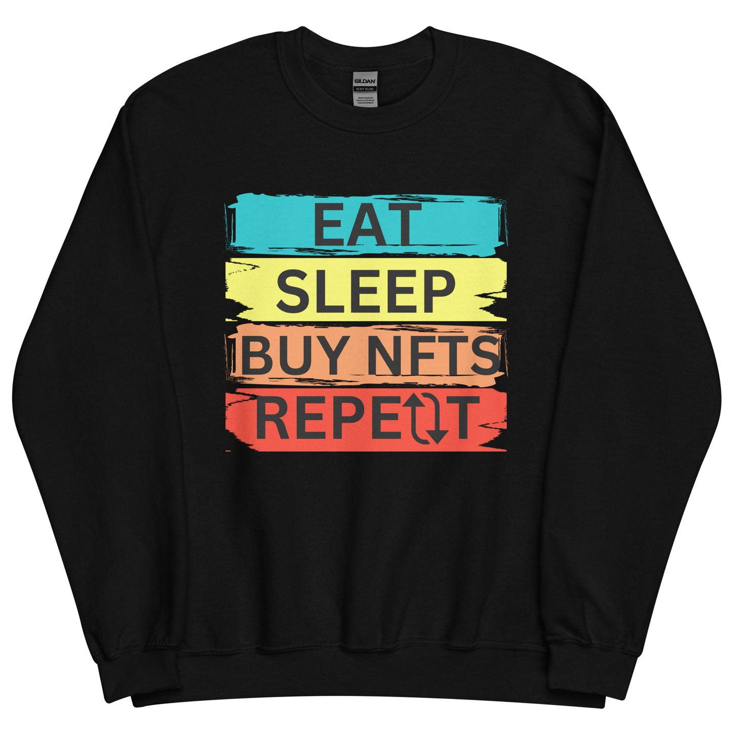 unisex-sweatshirt-black-front