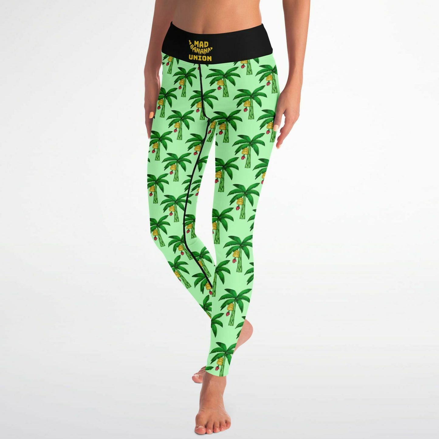 MBU Yoga Pants - Palm Tree Pattern