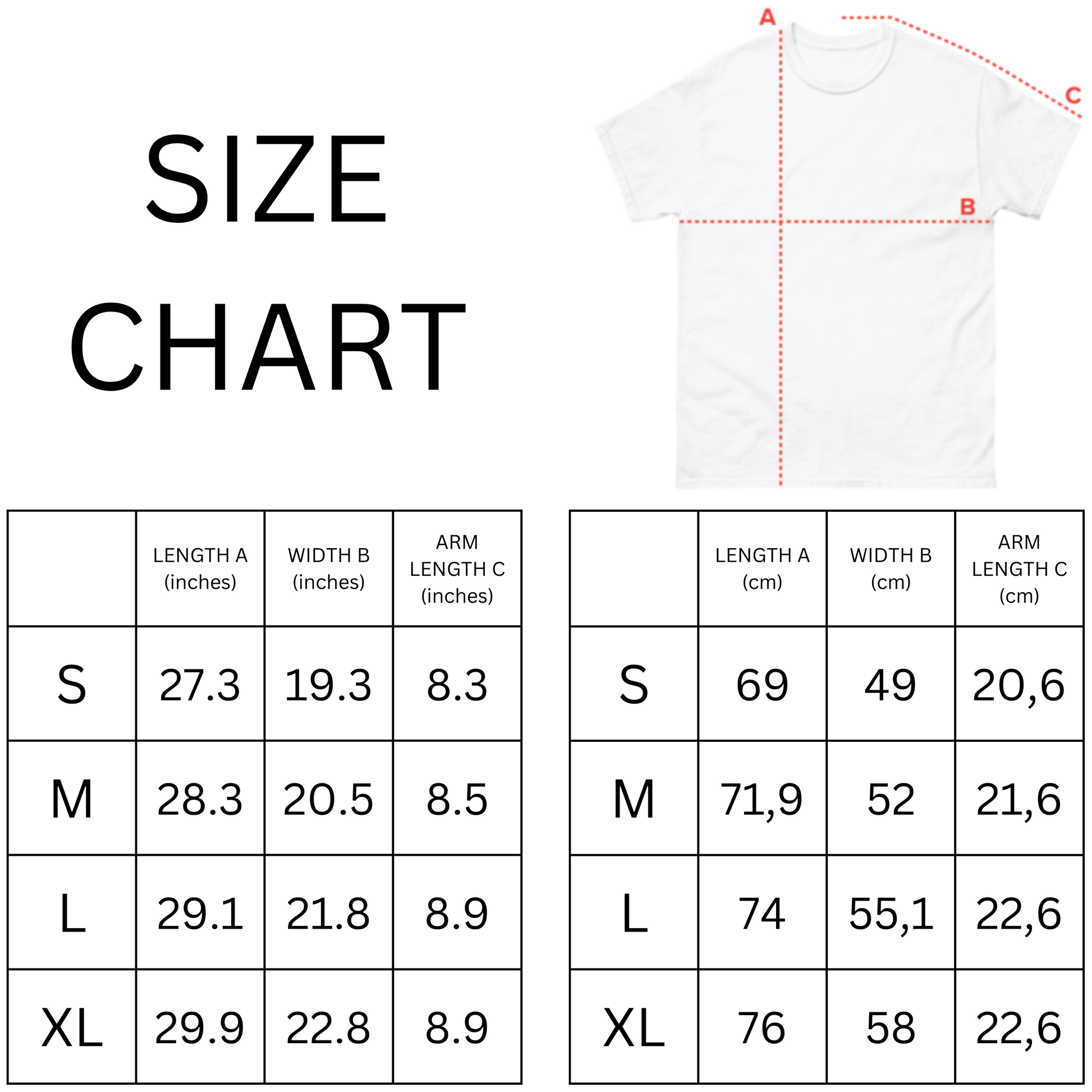 to-the-moon-t-shirt-size-chart