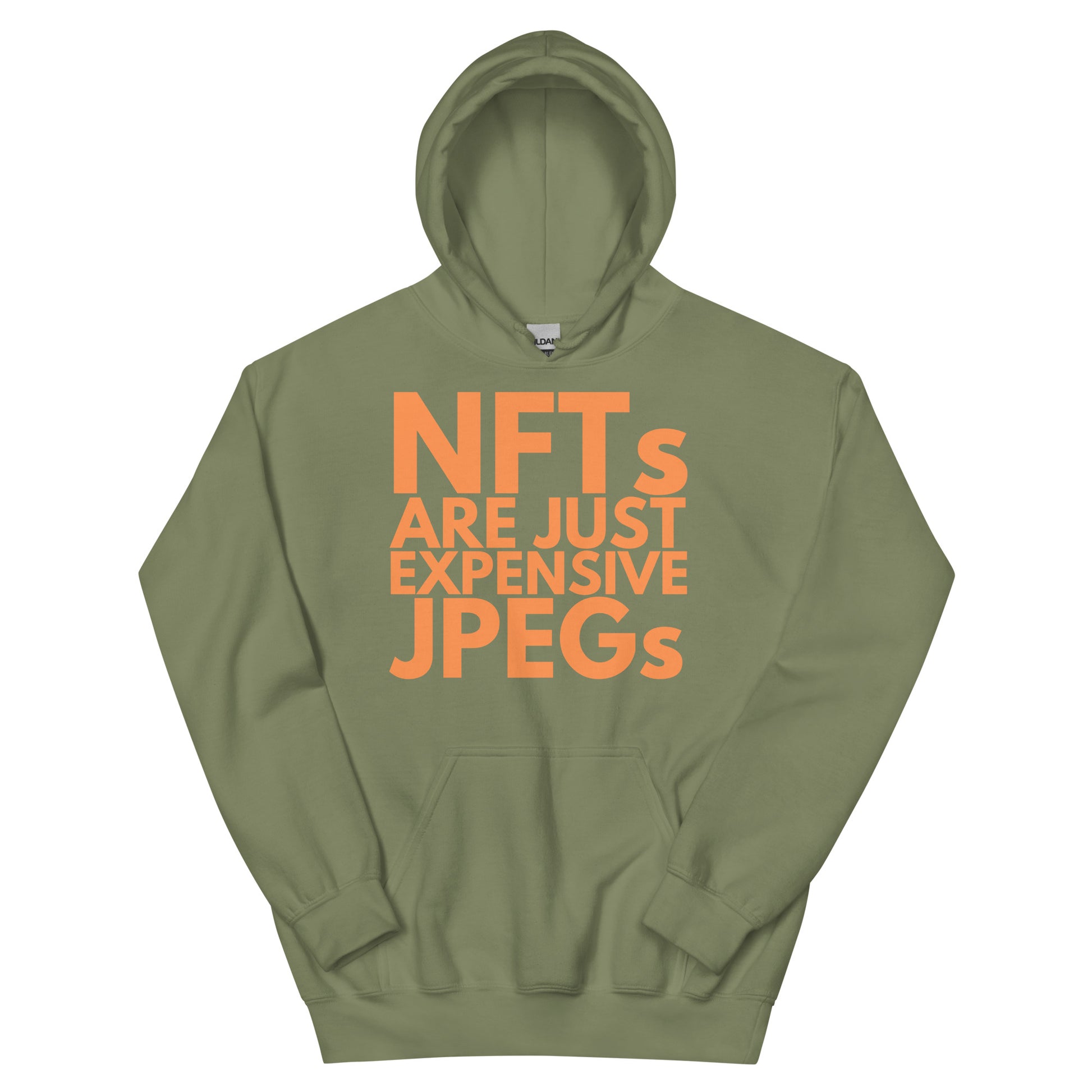 unisex-hoodie-NFTs-military-green